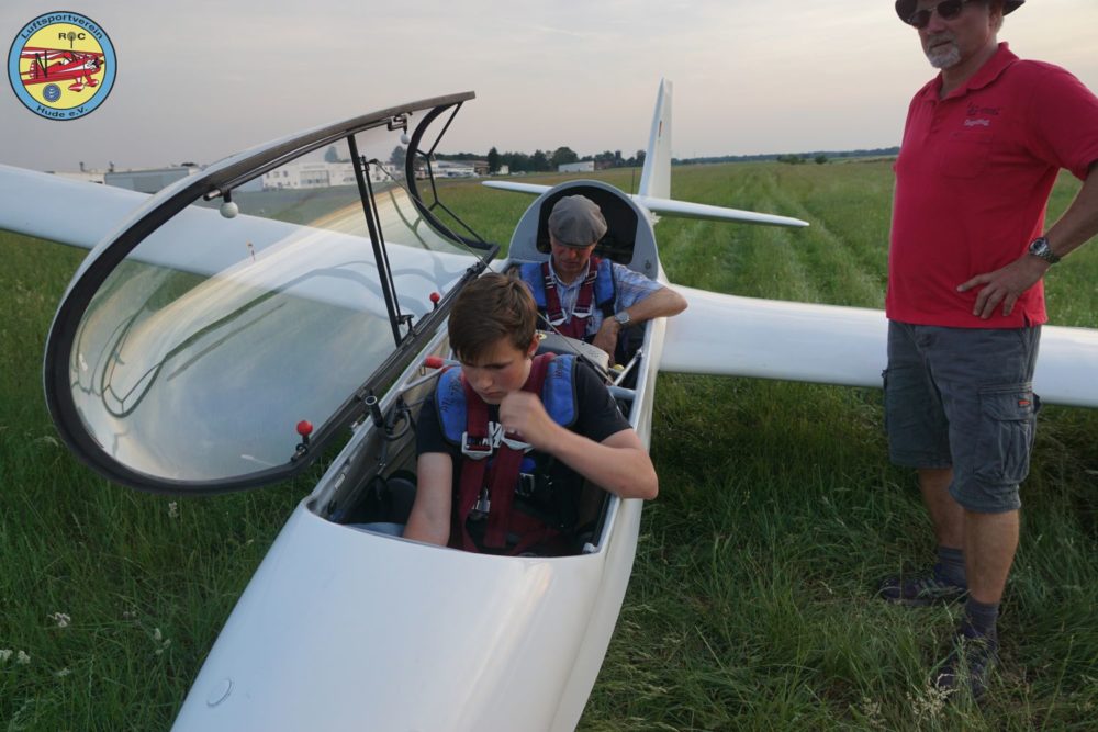 Midsommerfliegen des Luftsportvereines Hude - Segelfluggruppe am Flugplatz Ganderkesee EDWQ im Sommer 2019